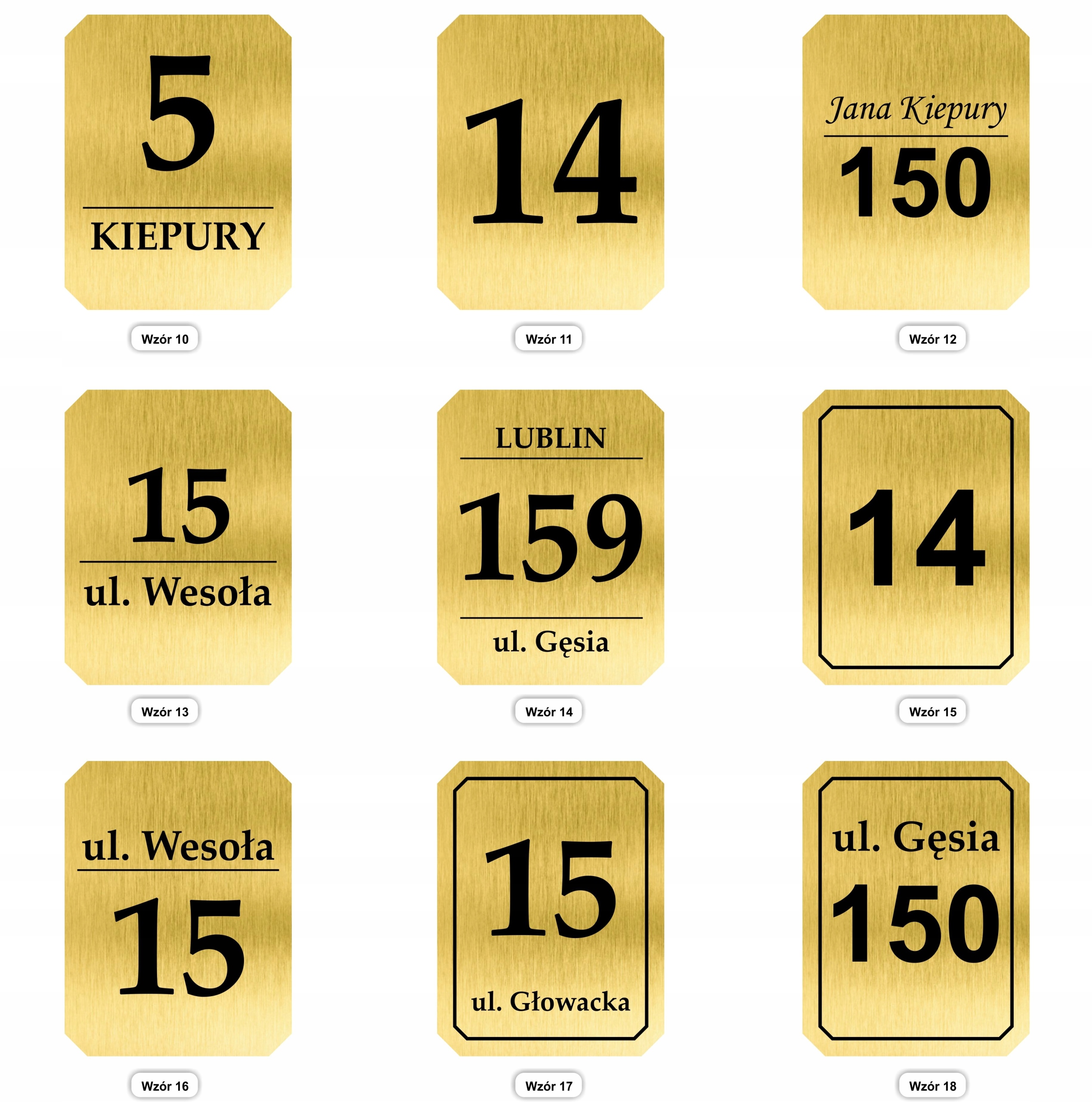 TABLICZKA ADRESOWA SZYLD NUMER DOMU - GRAWEROWANA Marka inna