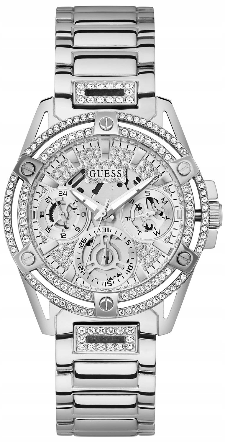 Damski Zegarek Guess Queen GW0464L1 – Złoto i Blask Kryształków