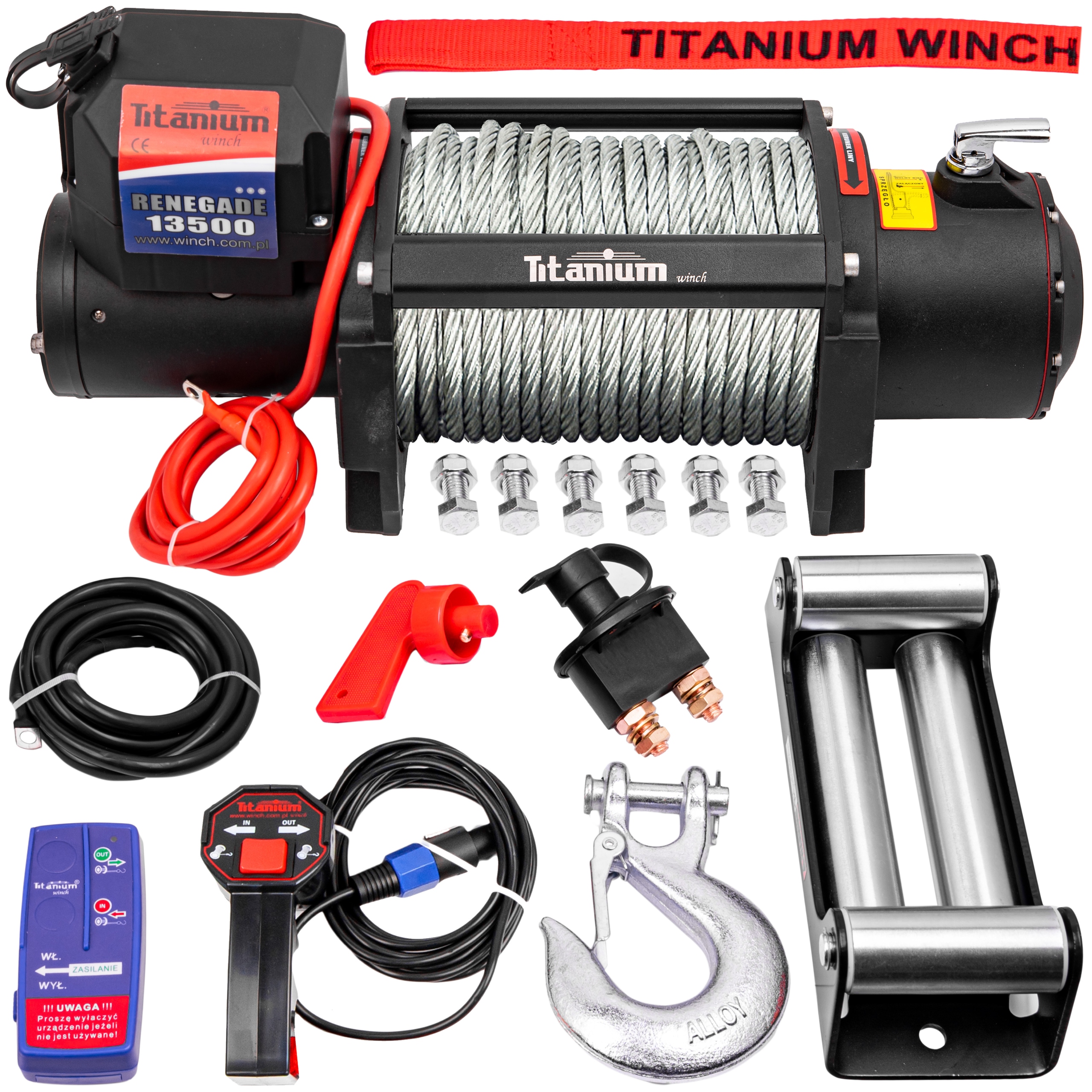 WYCIAGARKA WCIAGARKA TITANIUM RENEGADE 13500LB 24V
