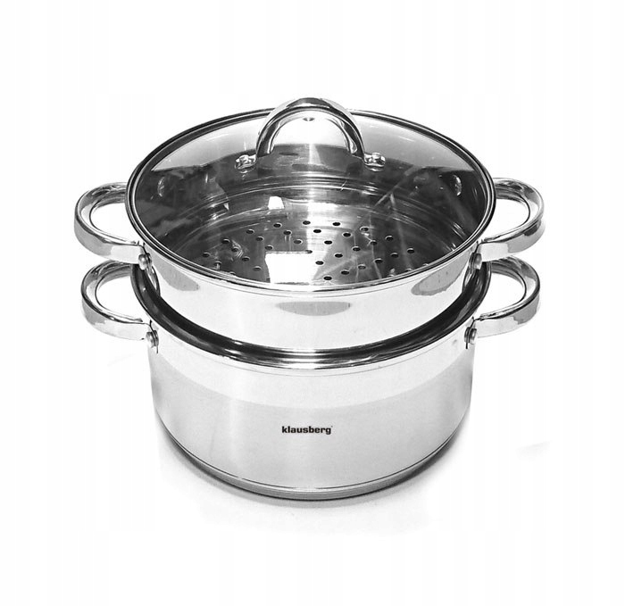 GARNEK 5 L do GOTOWANIA NA PARZE PAROWNIK STALOWY WKŁAD NA PARĘ 3el. 20cm EAN (GTIN) 5902666611383