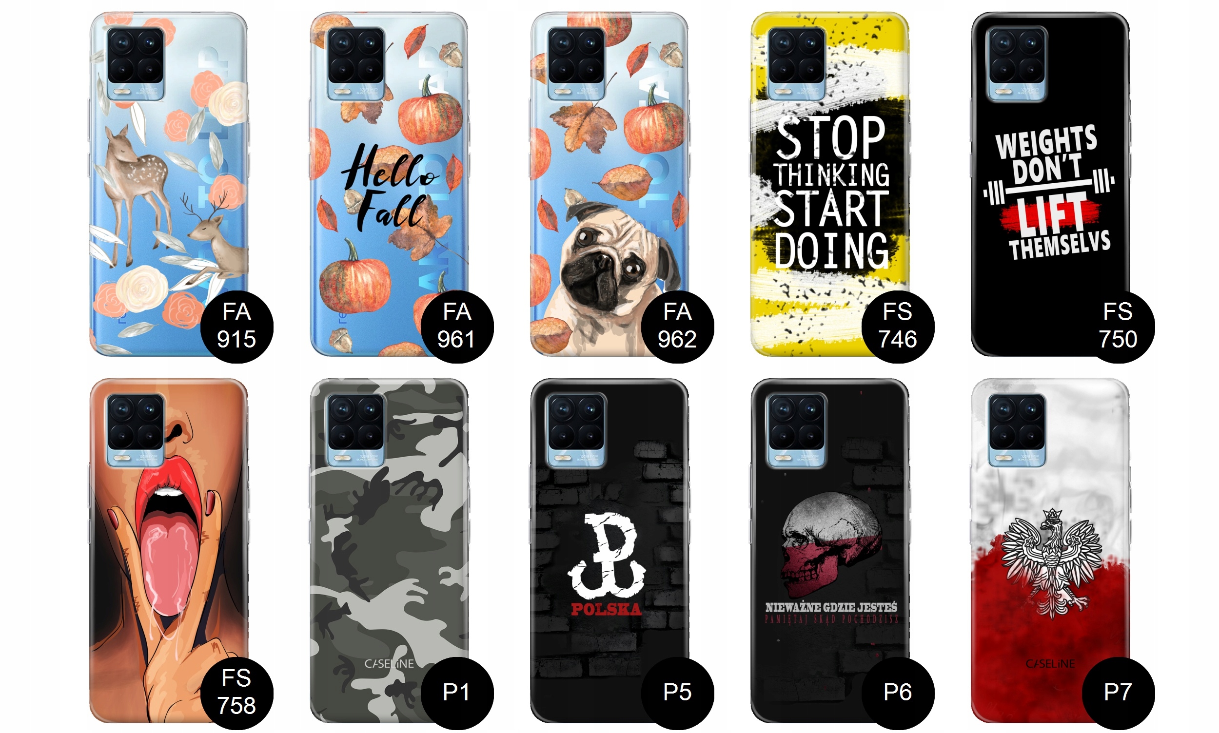 Etui do Realme 8 / 8 Pro case wzory guma