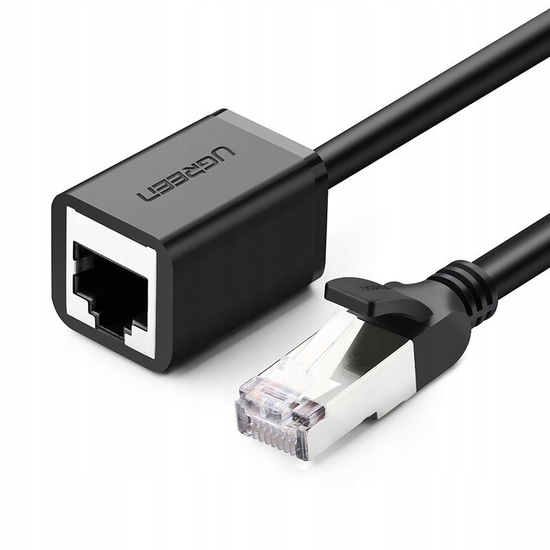 Kabel Ugreen NW112 11281 Ethernet RJ45 żeński RJ45 męski F/utp 1Gbps 2m