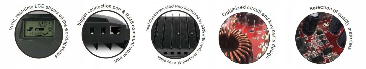 REGULATOR ŁADOWANIA MPPT 40A 12/24V 100V BT!!! Marka SunUP