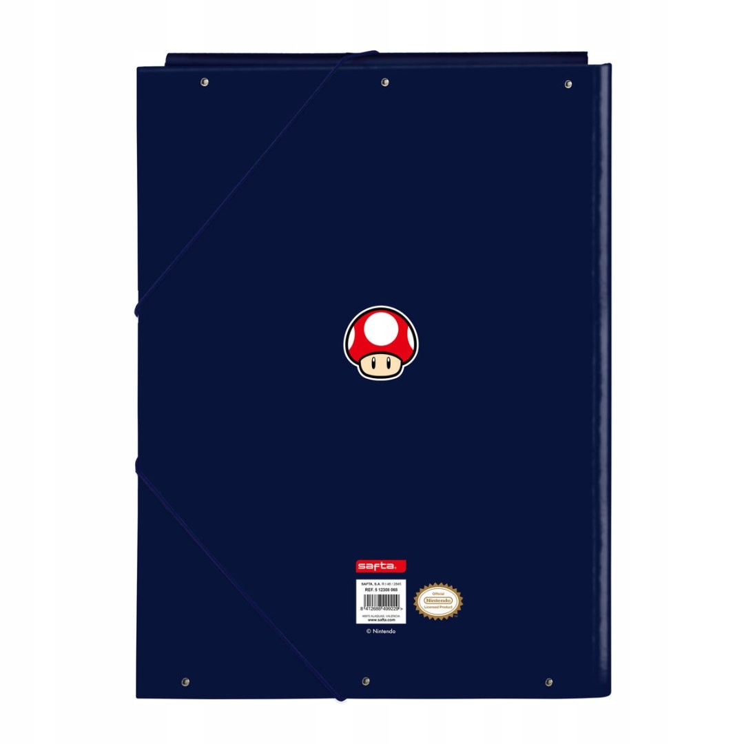 Folder Super Mario Granatowy A4 Marka Safta