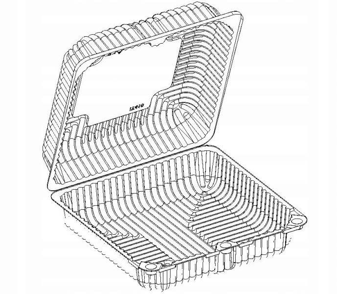 Opakowanie pojemnik na ciastka ciasto PET/ 2900 ml kwadratowy 50 szt Marka Olpack
