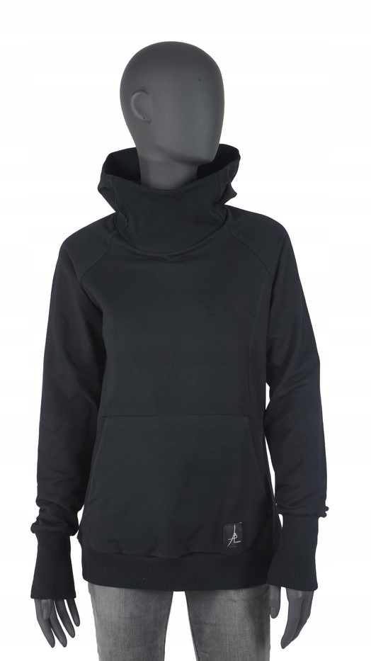 

Bluza dresowa damska z kapturem 2XL XXL czarna