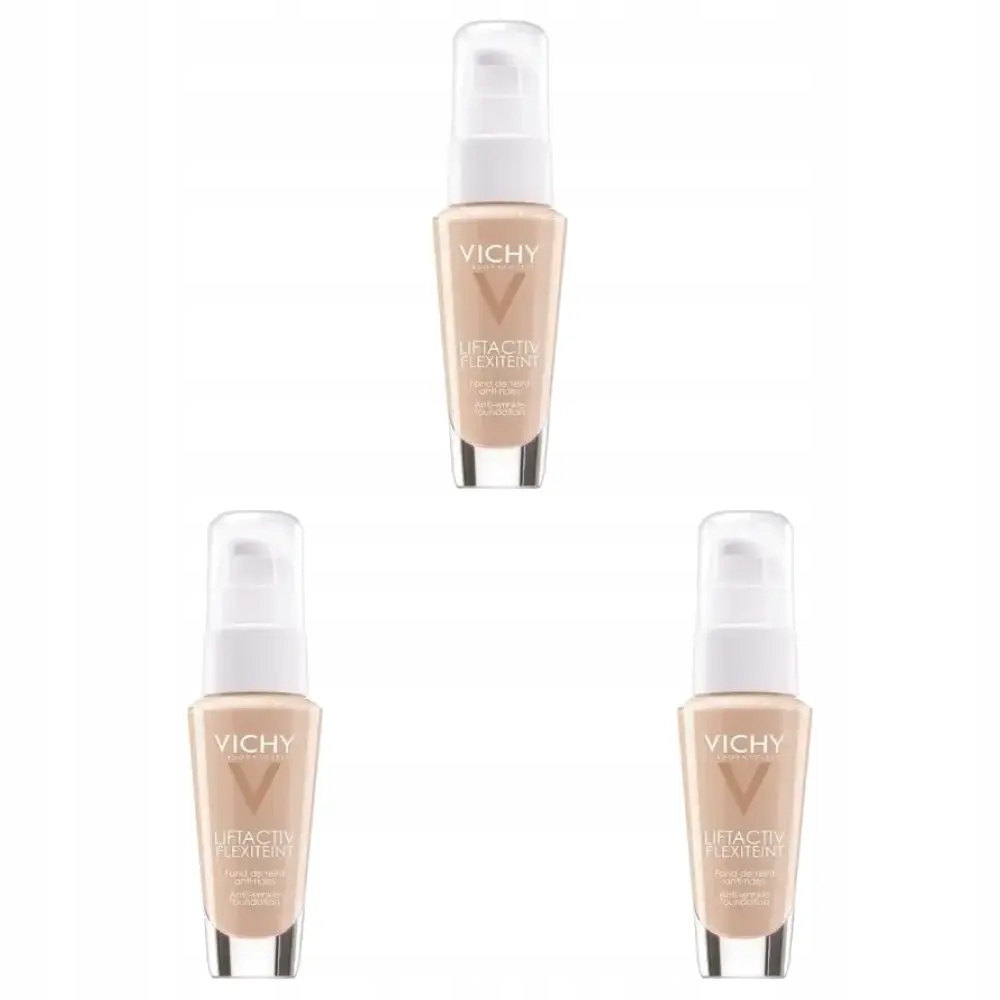3x Vichy Liftactiv Flexiteint, 25 Nude, podkład liftingujący, 30 ml