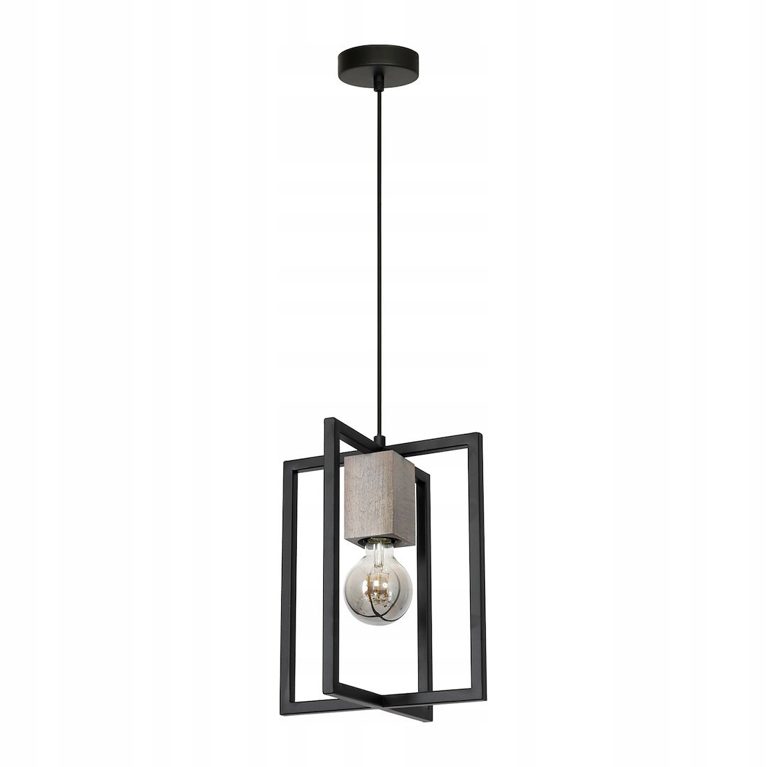 Závěsná lampa Milagro Ralph černá 1xE27 60W 30.5 cm