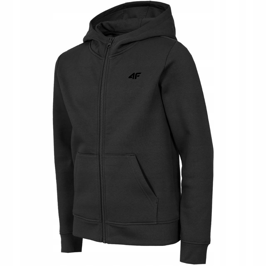 

4F Bluza Dziewczęca Na Zamek JBLD001 bk r. 164