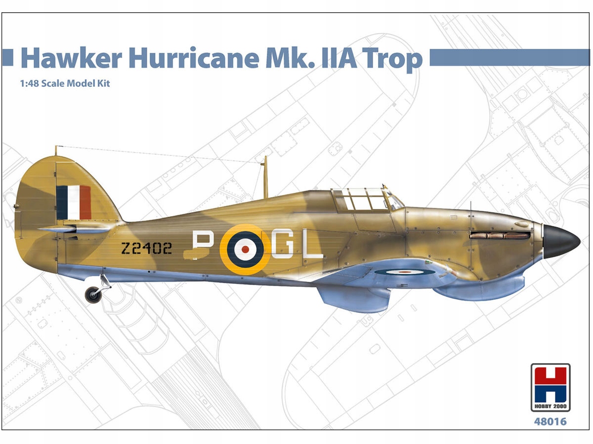 Letadlo Hurricane Mk.IIa Trop 48016 Hobby 2000