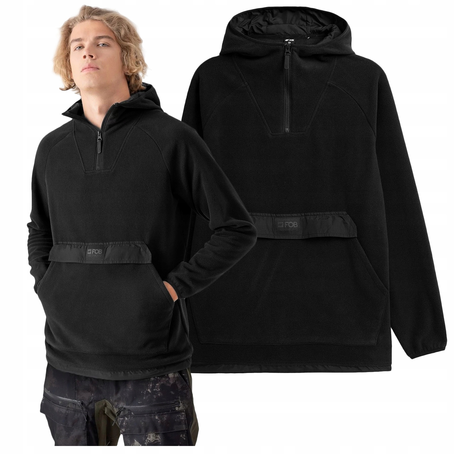 

Bluza z Kapturem męska 4F Polar Kangurka BLM027 XL