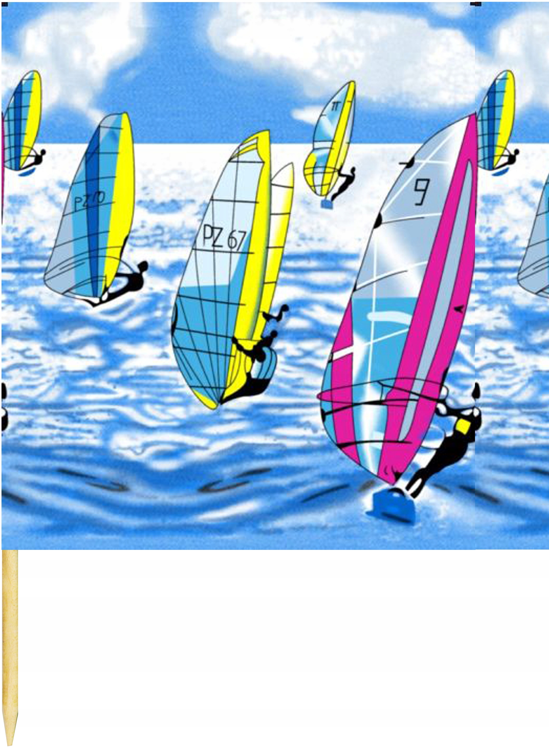 PARAWAN PLAŻOWY 8M NA PLAŻE PARAWANY MATA PIKNIK Kolor dominujący odcienie niebieskiego