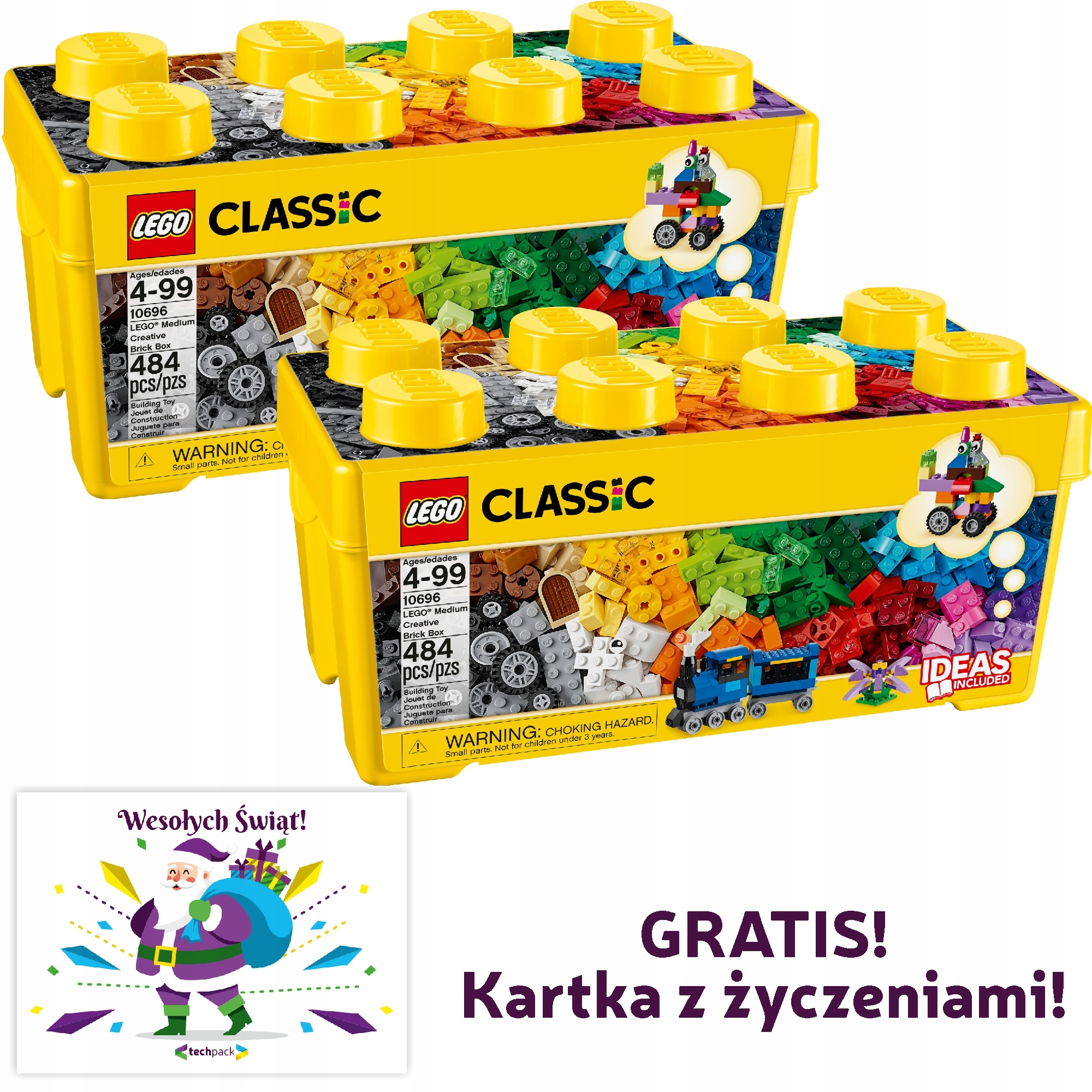 Lego Classic Kreativní Stavebnice 10696 484 dílků 2 ks Přáníčka