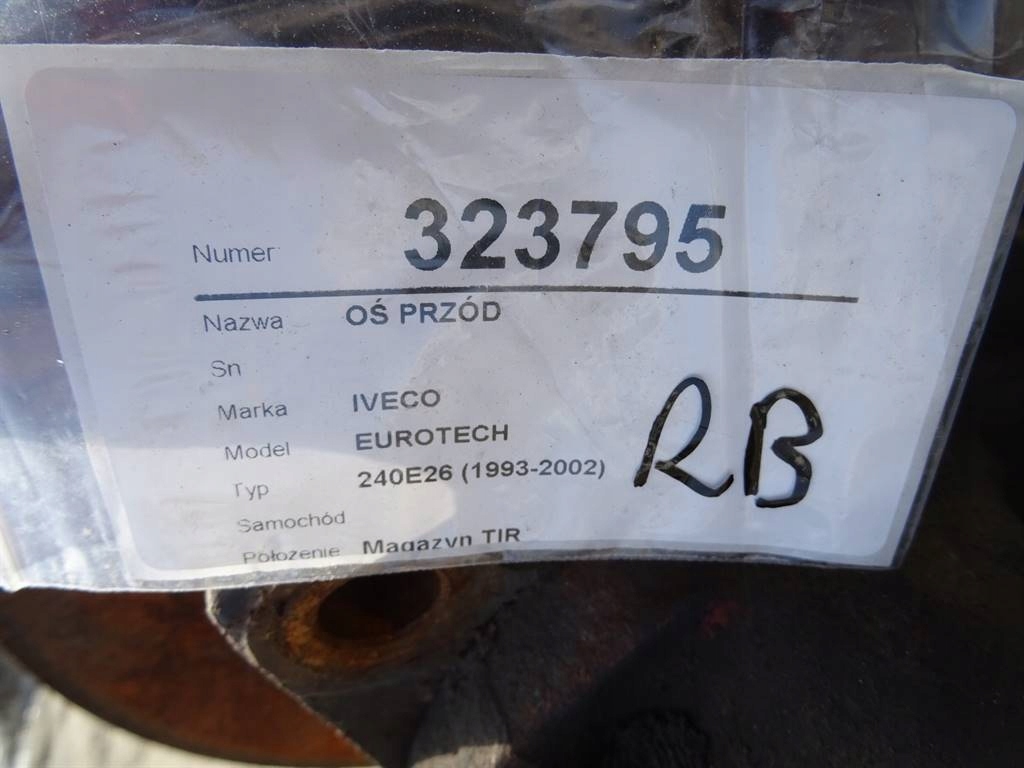 OŚ PRZÓD IVECO EUROTECH MP KM ZAWIESZENIE PRZEDNIA Wersja Europejska