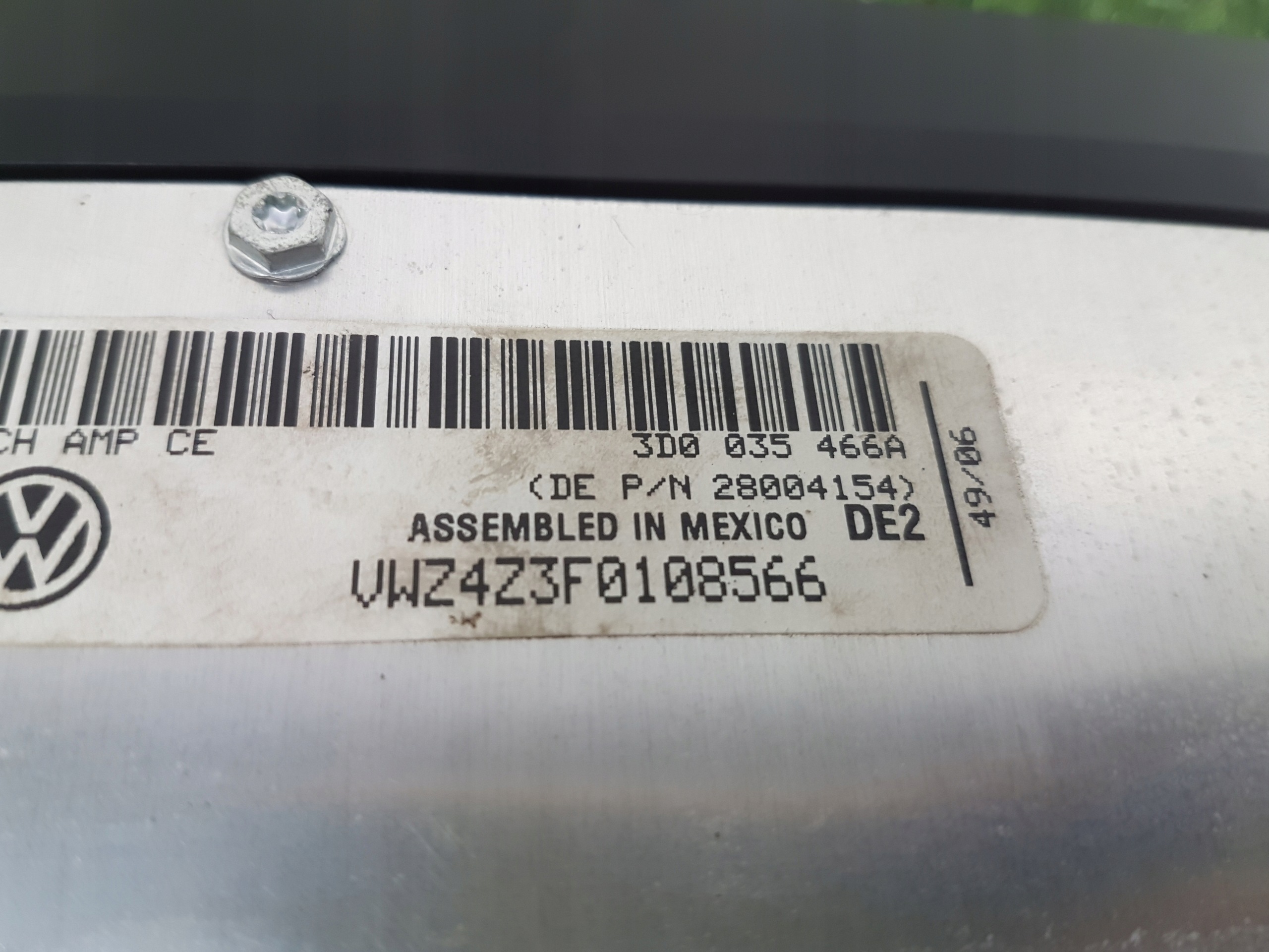 amplifier AUDIO VOLKSWAGEN PHAETON 3D0035466A