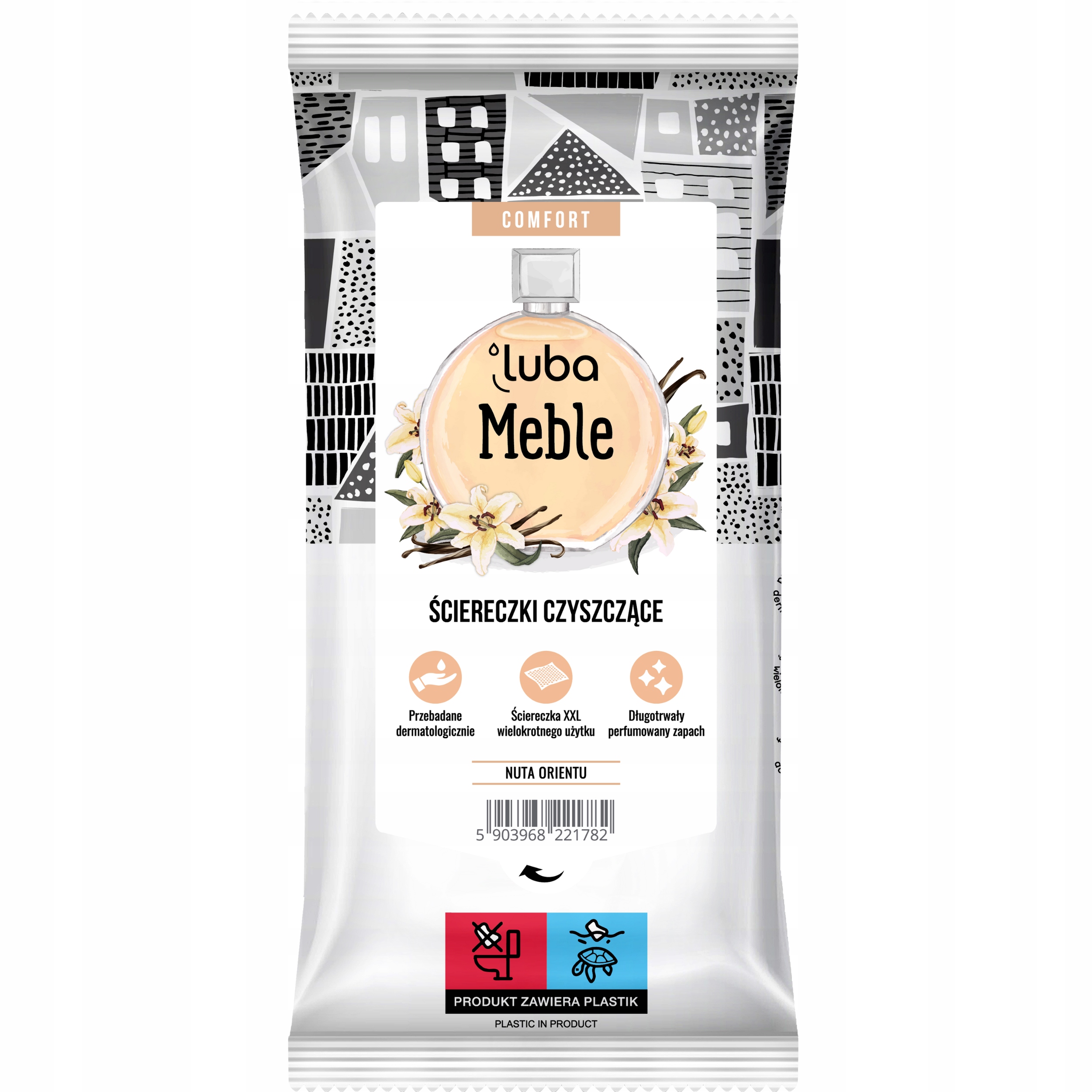 Levně 6 x parfémované čisticí utěrky Luba Comfort 32ks Nábytek