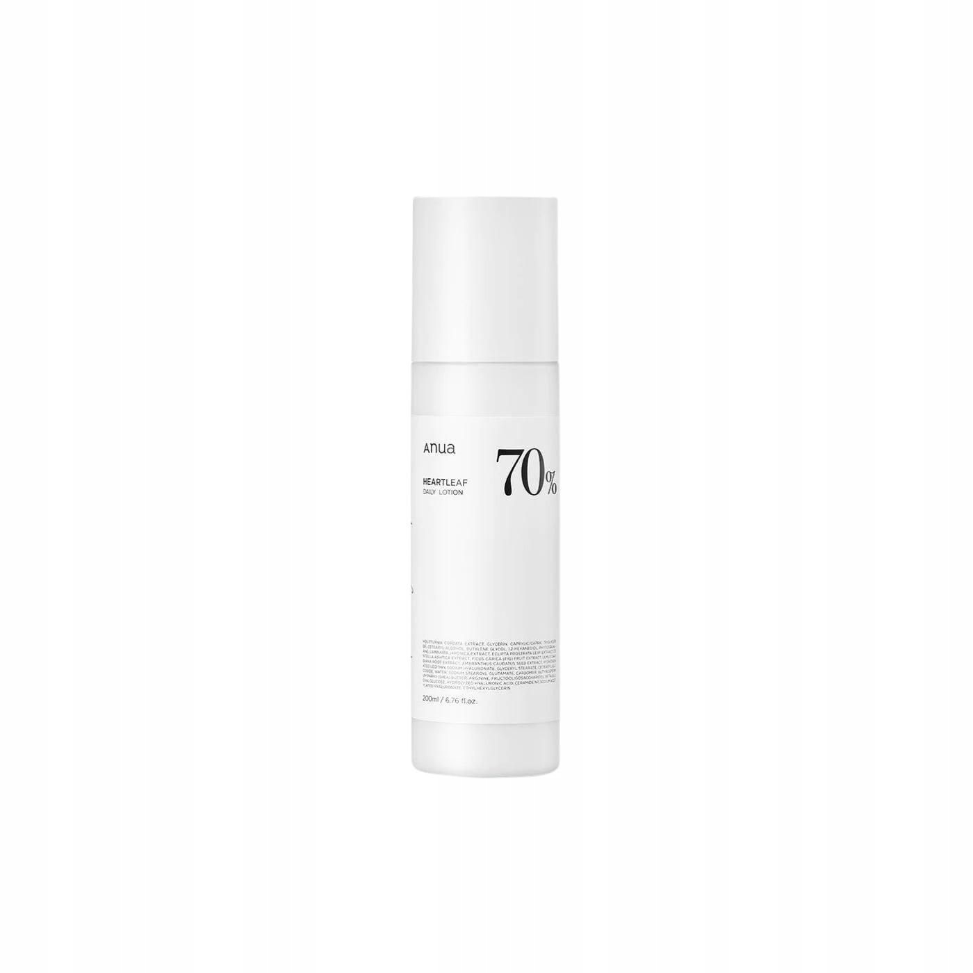 Anua Heartleaf 70 Daily Lotion 200 ML Denní pleťové mléko s obsahem 70% extraktu z Houttuynia Cordata 200 ml