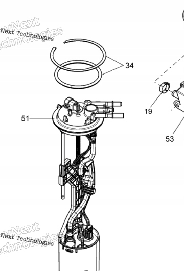 219800248 - Beger ущільнювальне кільце паливний насос Can-Am Spyder 13-22