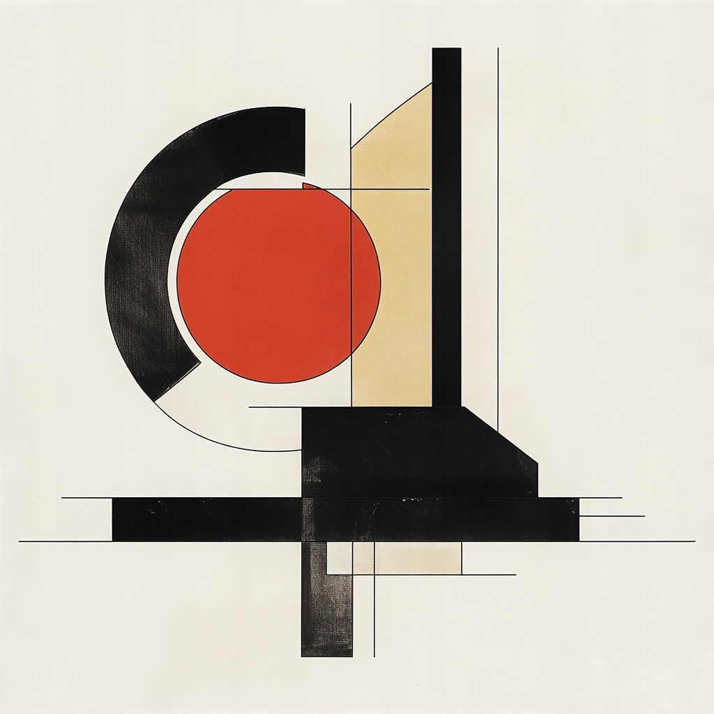 Obraz Na Plátně Canvas Grafika Geometrie Kolo Abstrakce Bauhaus 80x80