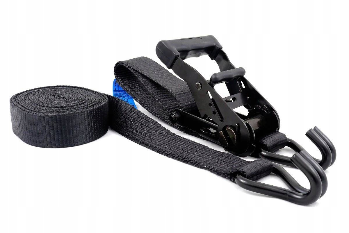 35x10 Arno czarny pas z hakami ściągający mocujący