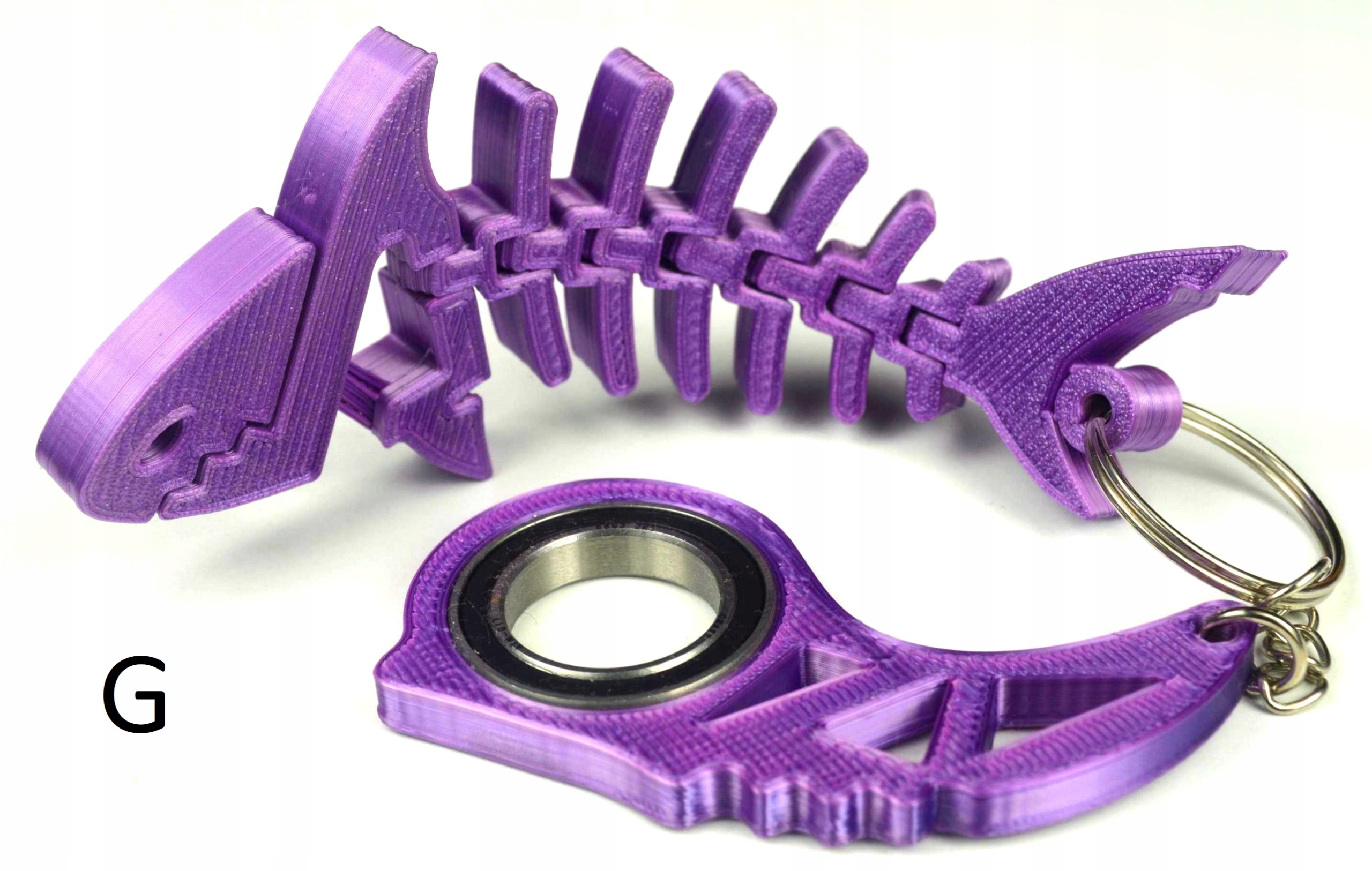 Keyspinner Keyrambit + Rekinek TikTok Key - MIDNIGHT BLACK/BLUE KOLORY Rodzaj Fidget Spinner