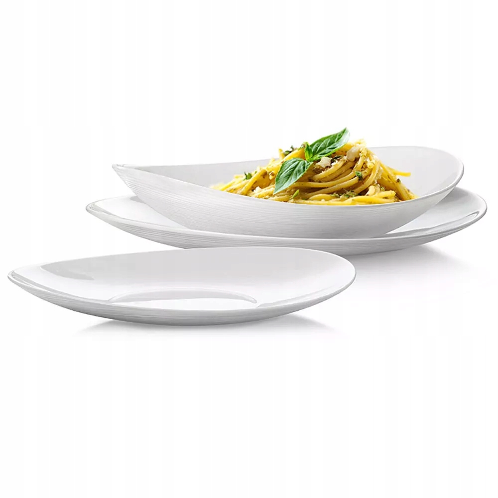 Kompletní Sada Jídelní Servis Talíře 18el 6 Osob Bílá Jako Dárek Svatba