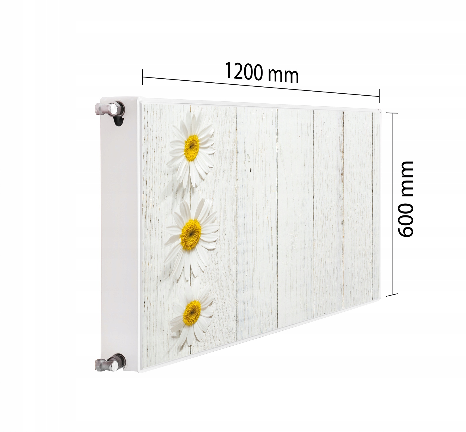 Maskovač Kryt Radiátoru 120x60 Dřevo Podložka Magnet