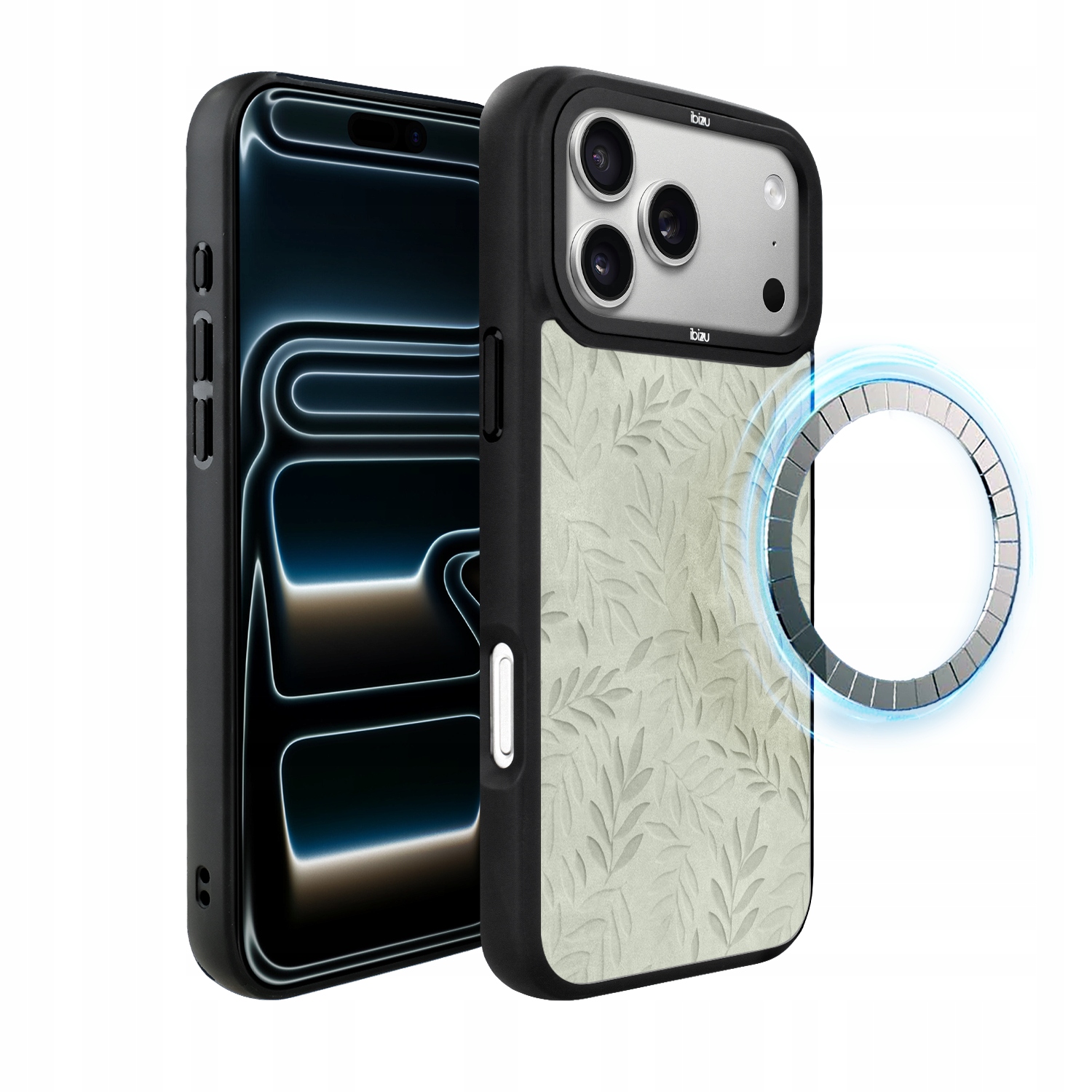 Pouzdro pro iPhone 17 Pro Max Ibizu DropGuard Matt s MagSafe, olivová stopa