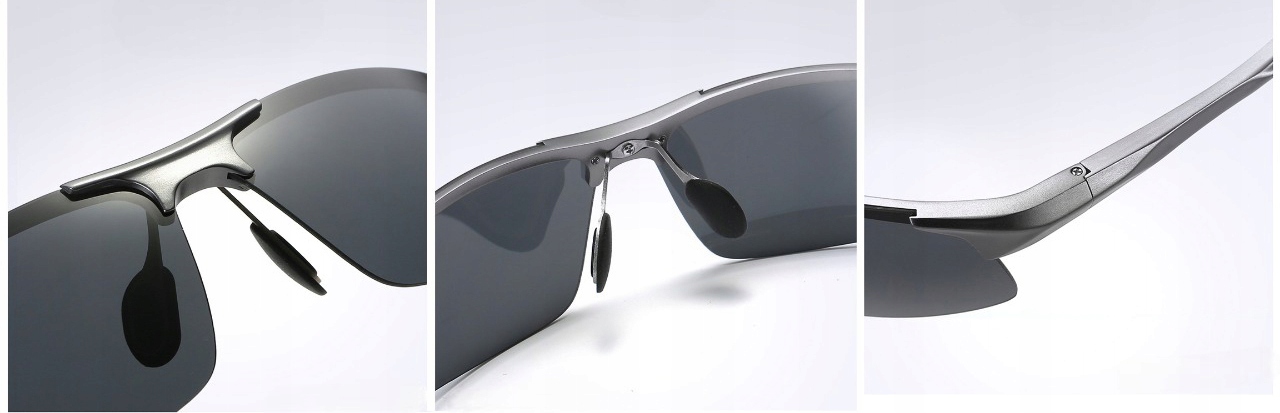 ALUMINIOWE MĘSKIE OKULARY POLARYZACYJNE SPORTOWE Model S25