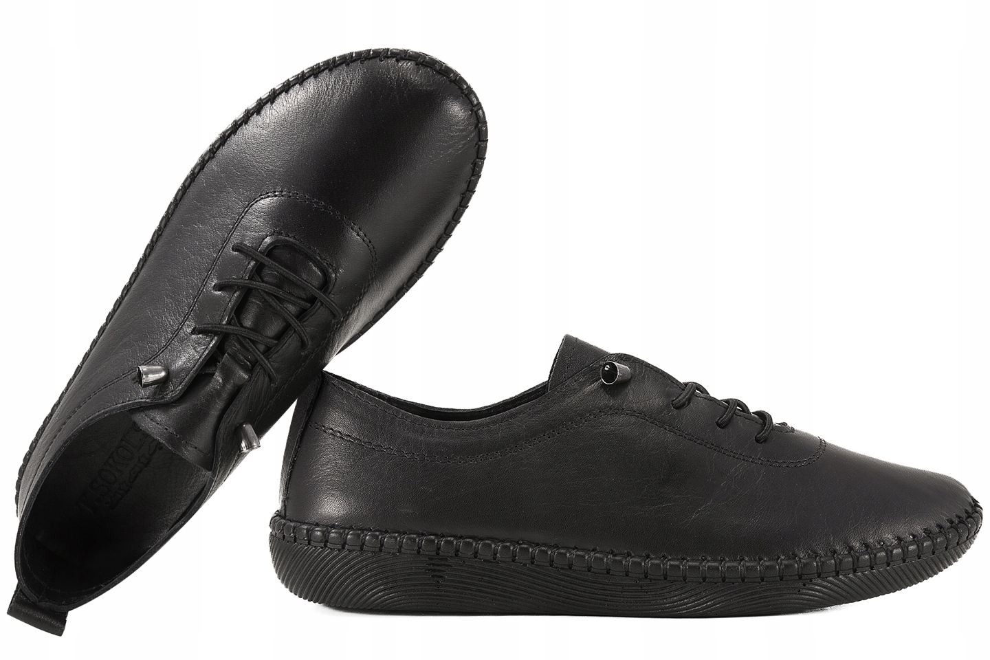 T.sokolski Og 2023 Dámské Kožené Polobotky černé 38