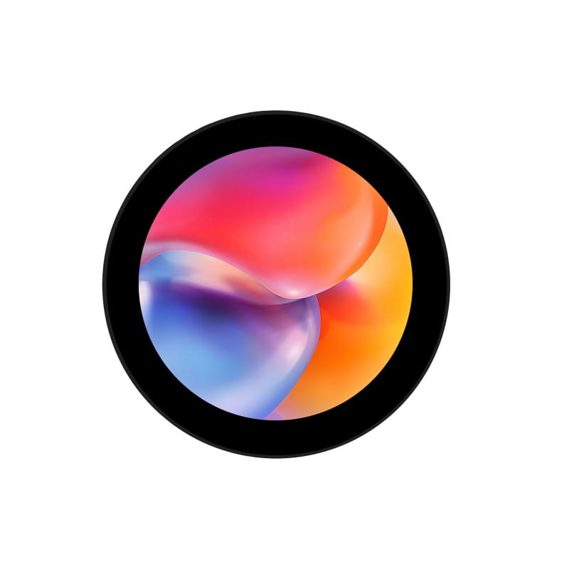 3.4" Kulatý displej Hdmi 800×800 Ips Dotykový 10-bodový Tvrzené Sklo