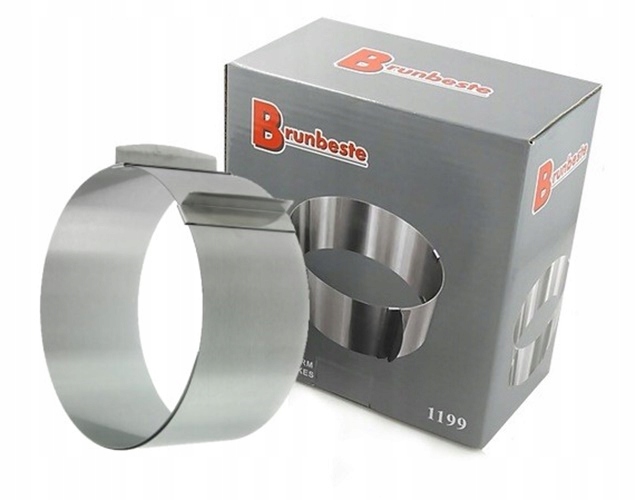 OPASKA RANT OBRĘCZ TORTU TORTOWNICA FORMA REGULOWANA PODZIAŁKA 16-30 H8cm