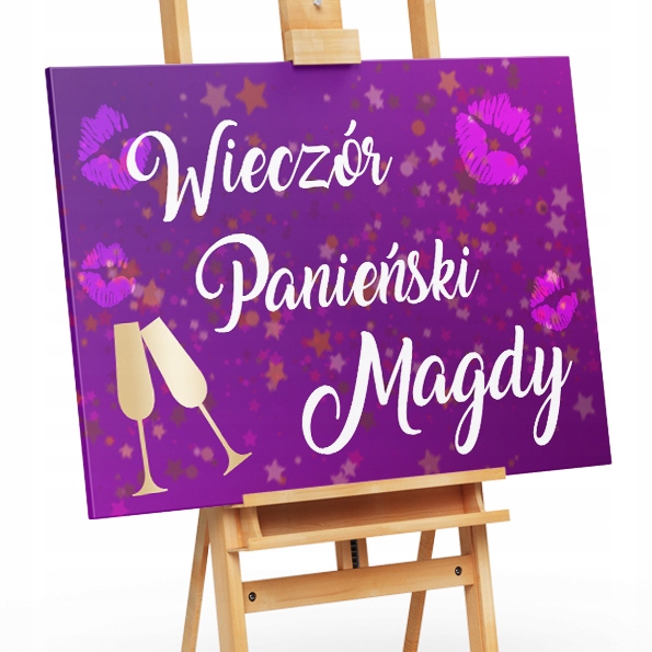 

Wieczór Panieński Tablica Powitalna 70x50