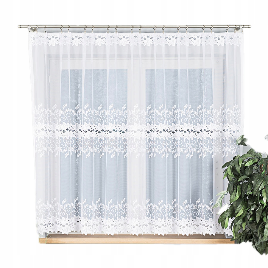 

Firanka gotowa żakardowa Bastia P biała 300x160 cm