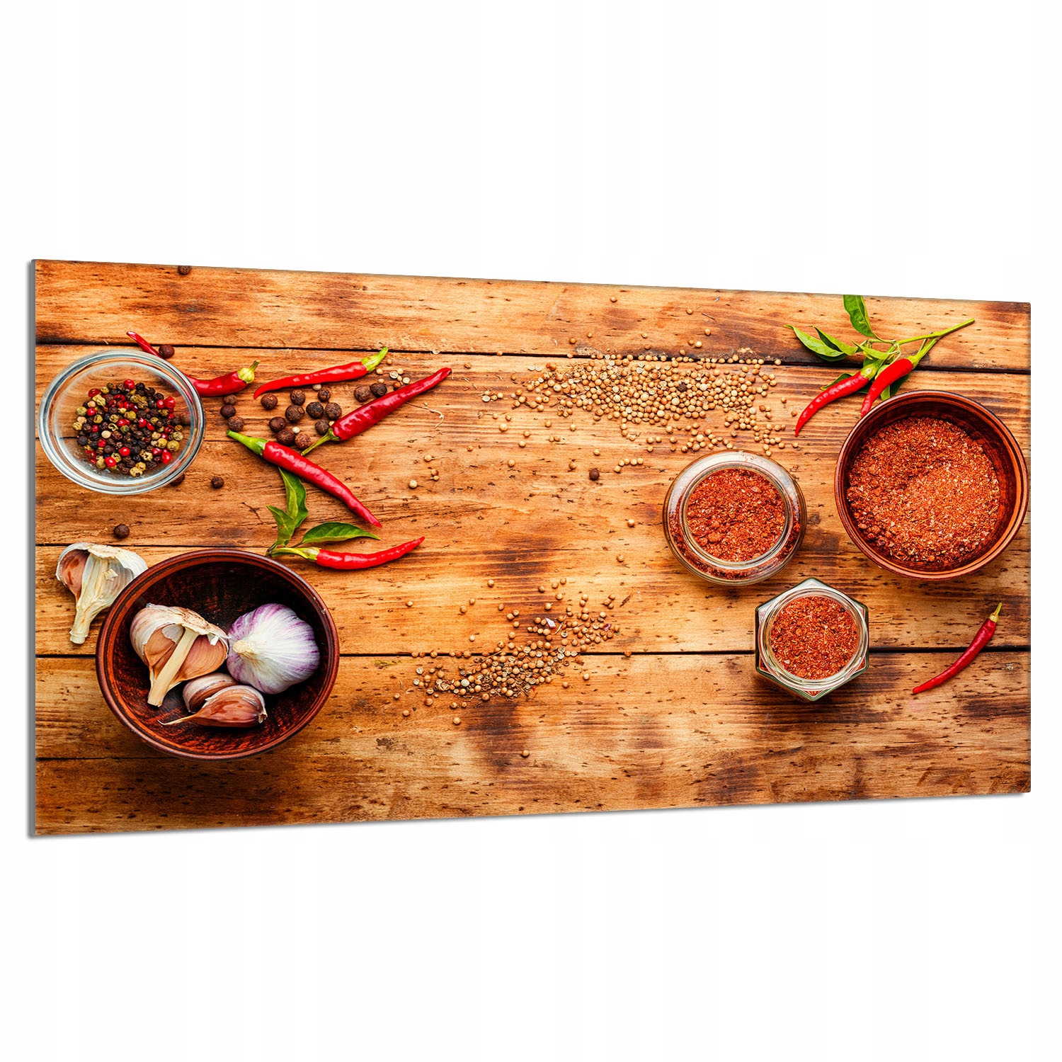 Skleněná ochranná deska na sporák 90x52 Chilli Do Kuchyně