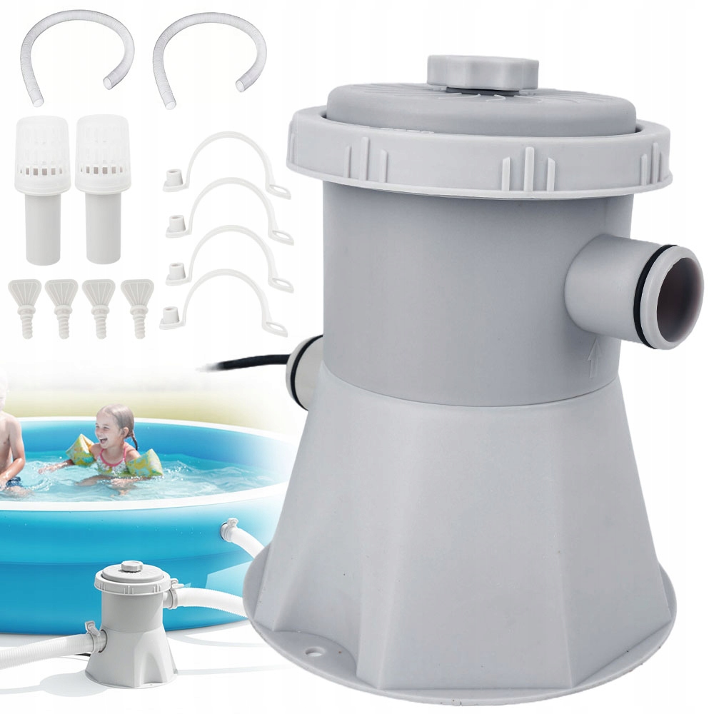 Filtrační Čerpadlo Do Bazénu Elektrické 300 Gal/h 15W Opakovaně Použitelné