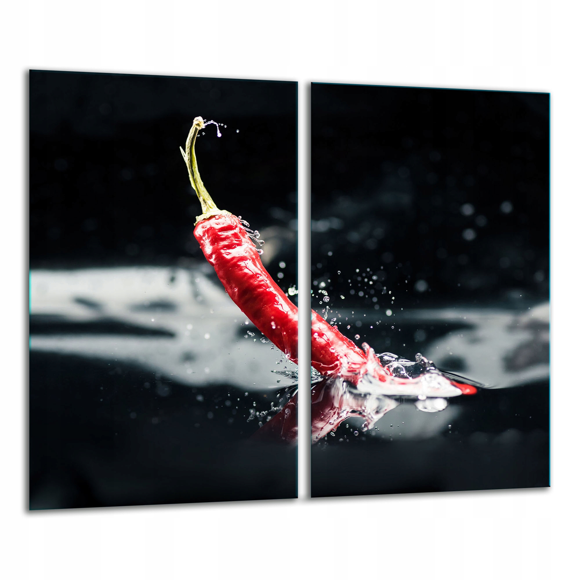 7v1 Skleněná Krájecí Deska 2x 30x52 Paprika