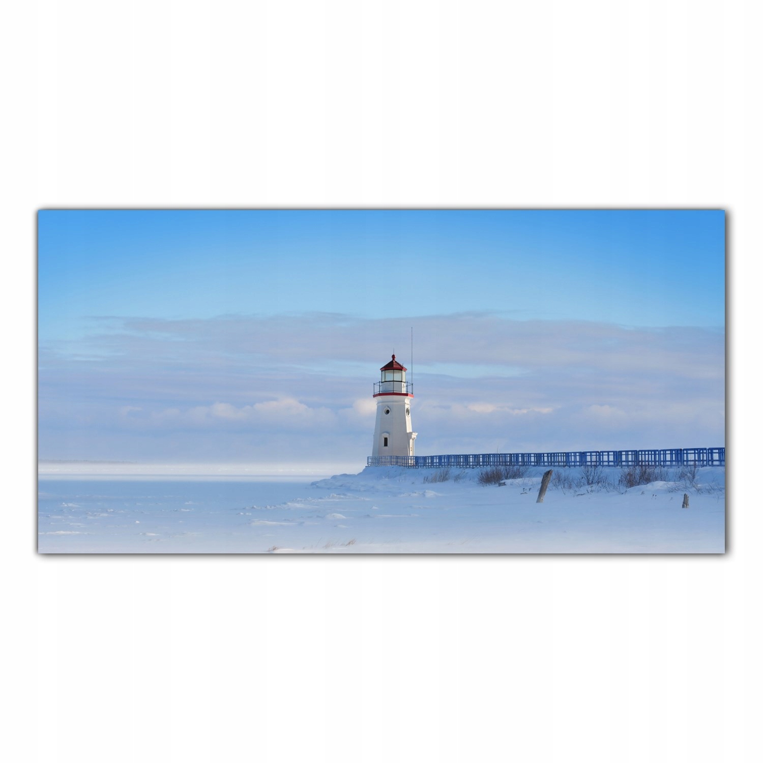 Maják Zima 120x60 Tvrzené sklo panel