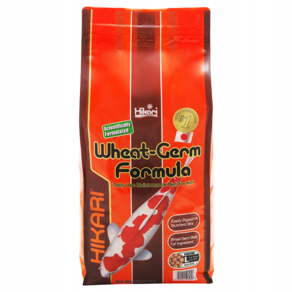 Hikari Koi Wheat-Germ Large ľahko stráviteľné krmivo pre rybníky 5 kg