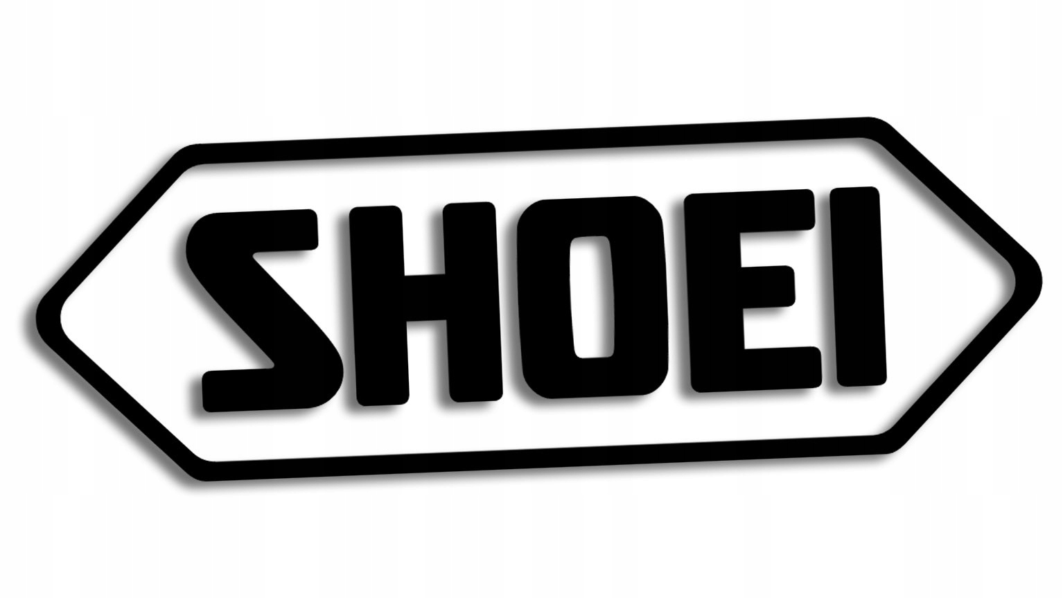 

Wycinana naklejka Shoei czarna
