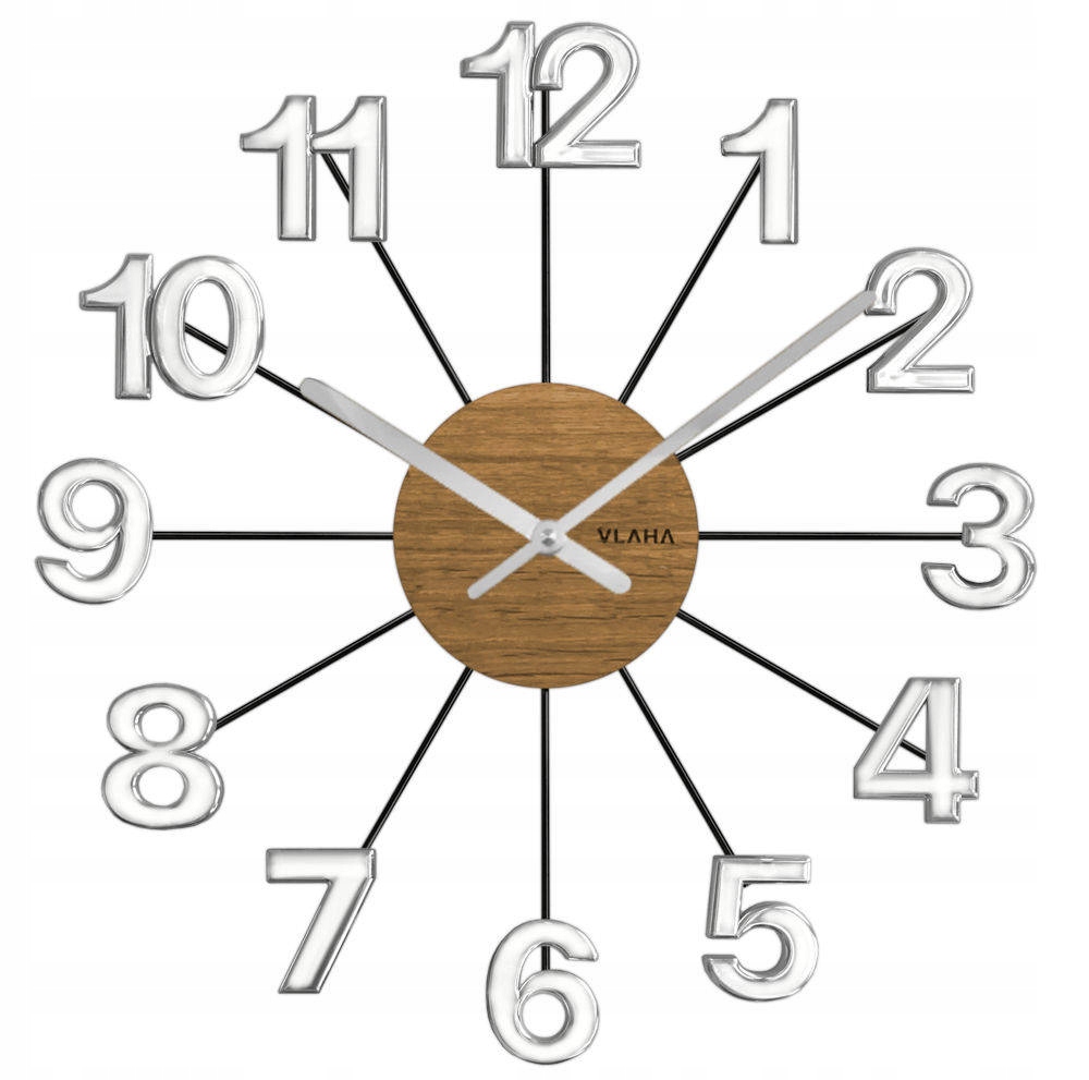 Drevené Elegantné Nástenné Hodiny Vlaha VCT1072