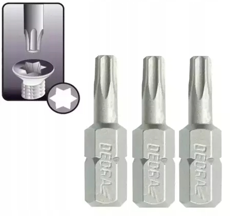 DEDRA Bity Torx T15x25mm 18A03T150-03 EAN (GTIN) 5902628172785