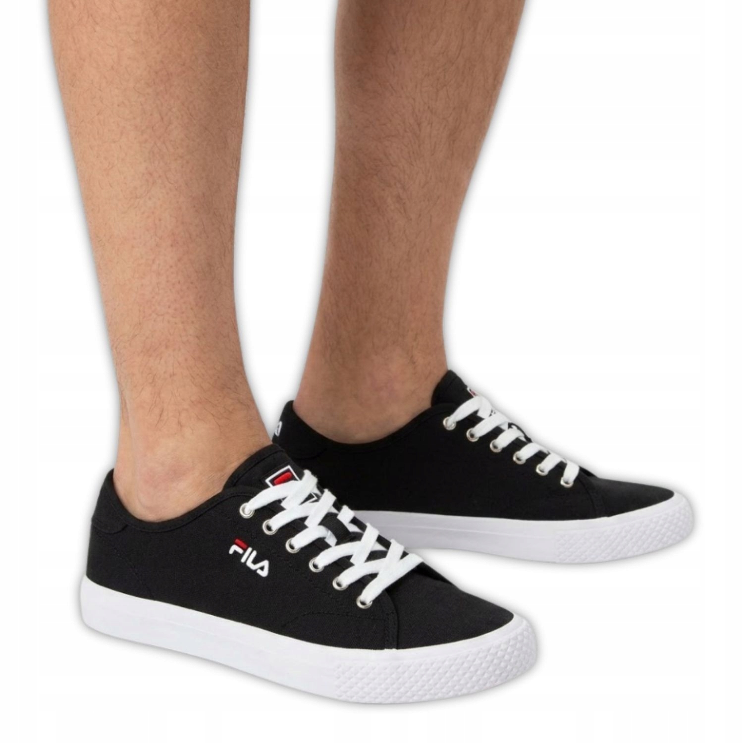Fila Pointer Pánské Tenisky Černé Nízké Plátěné Boty s Logem vel. 41