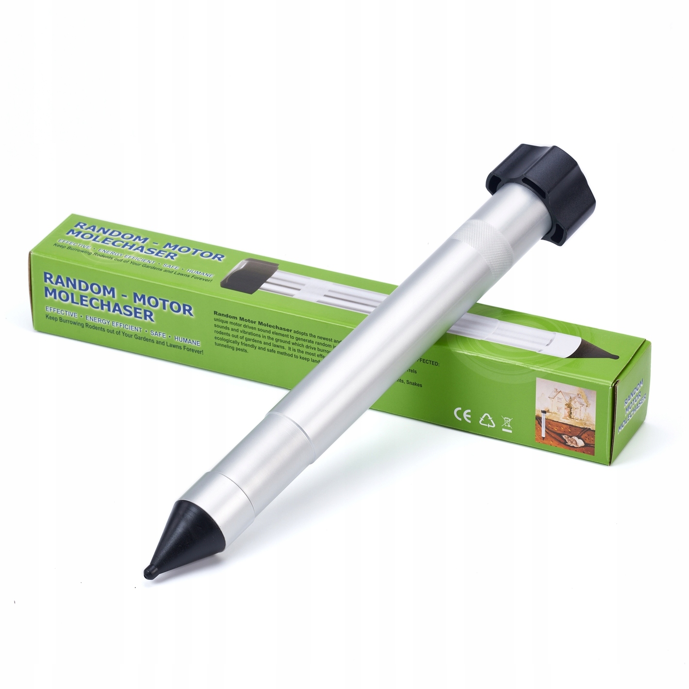 Mocny Odstraszacz Kretów Nornic Ryjówek Węży Zaskrońców Gryzoni Szkodników