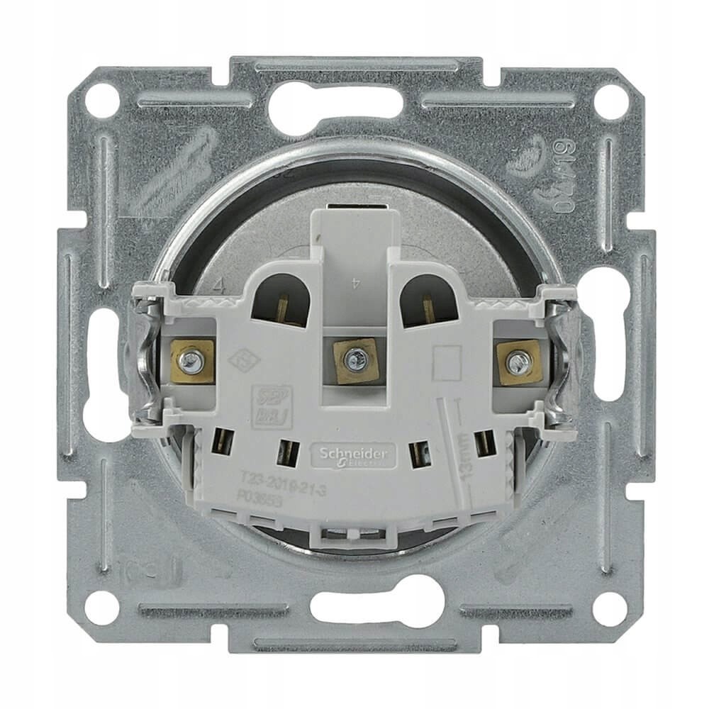 Gniazdo pojedyncze z uziemieniem z przesłonami Antracyt Schneider Asfora Liczba gniazdek 1 szt.