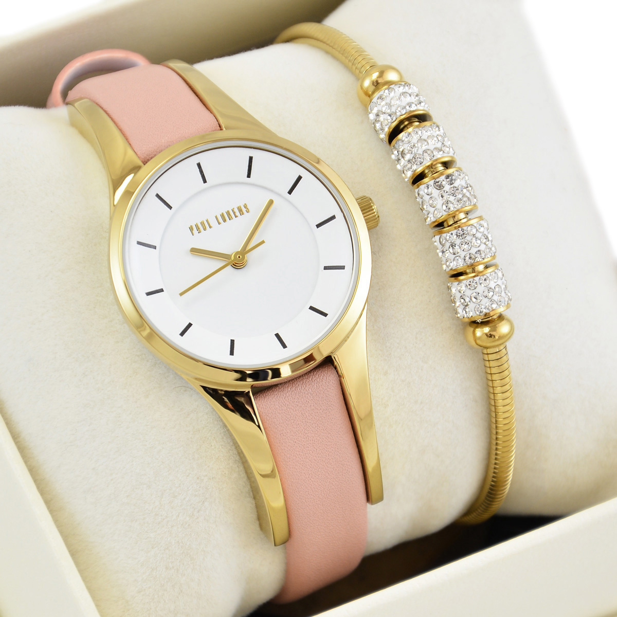 Sada klasických dámských hodinek Paul Lorens jako Dárek krabička Gravírování
