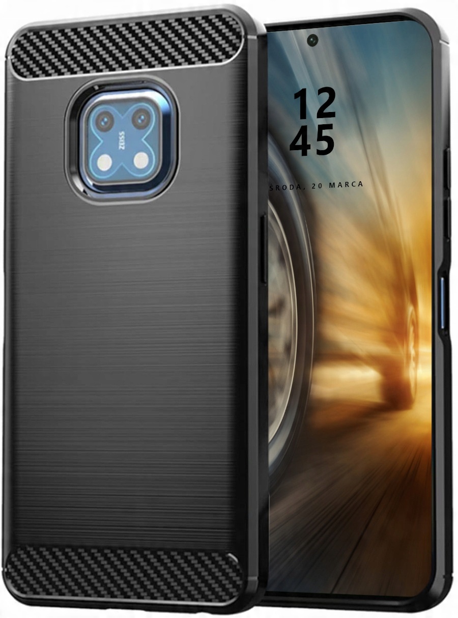 

Etui Pancerne Karbon Case Do Nokia XR20 Szkło