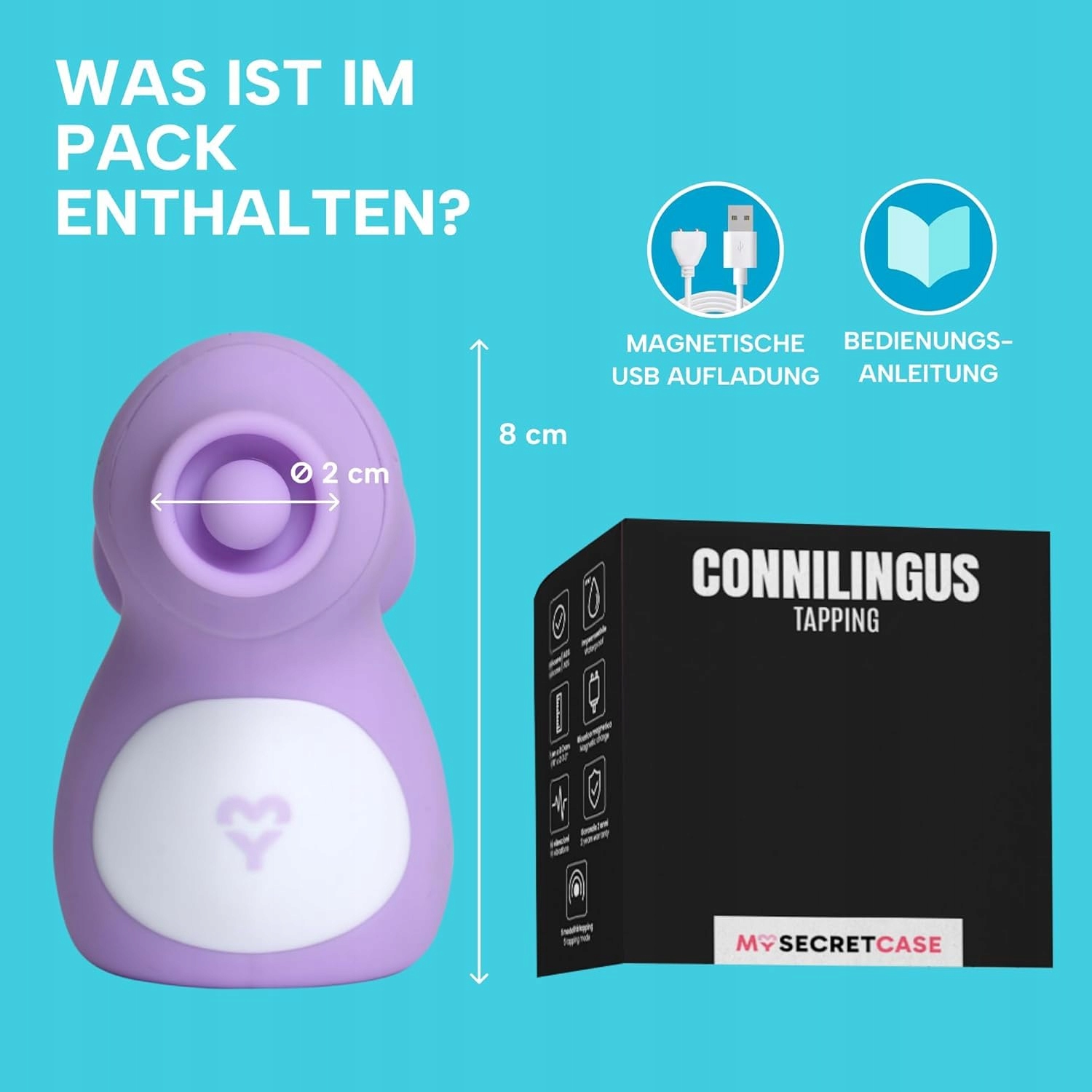 MYSECRETCASE Wibrator Dla Kobiet: 10 Wibracji, 5 Intensywności — miniatura 5