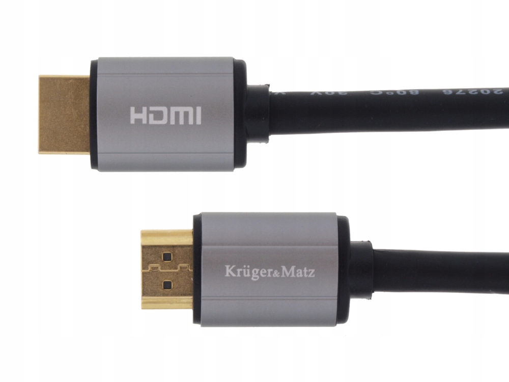 Kabel przewód HDMI-HDMI v2.0 1,8m Kruger Matz Basic 4K Stan opakowania oryginalne