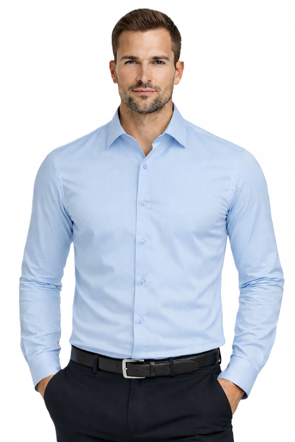 Espada Koszula Męska Błękitna 60/40 regular fit bawełna casual